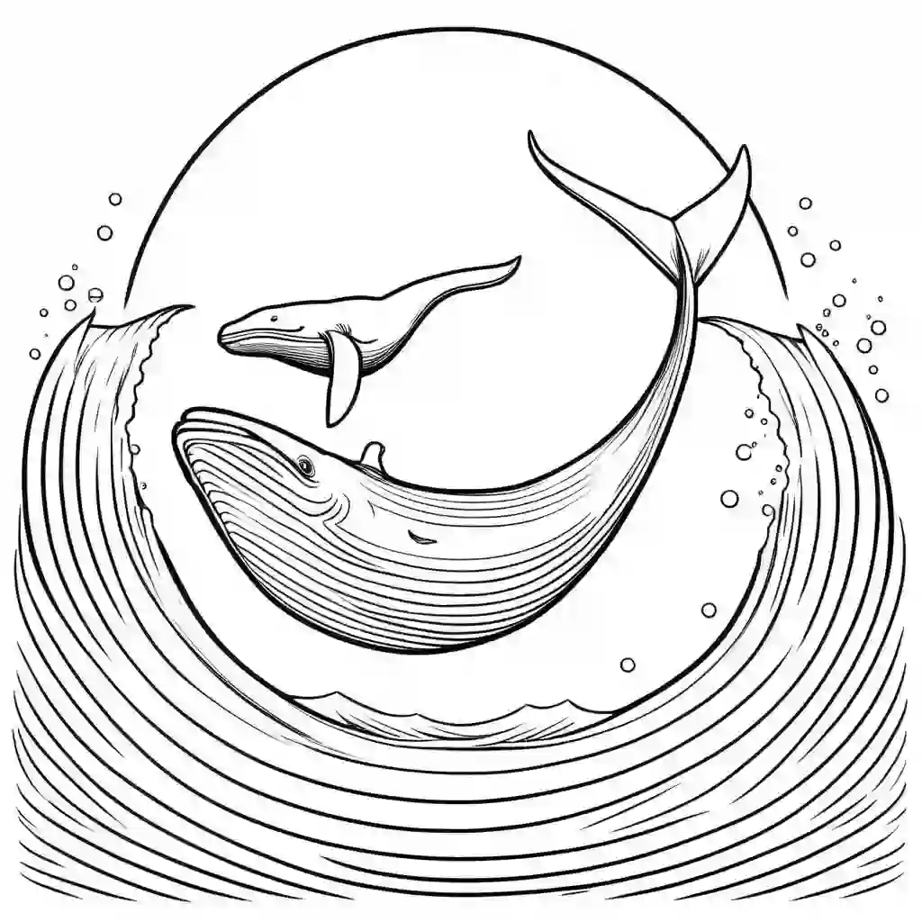 Jonah and the Whale coloring pages